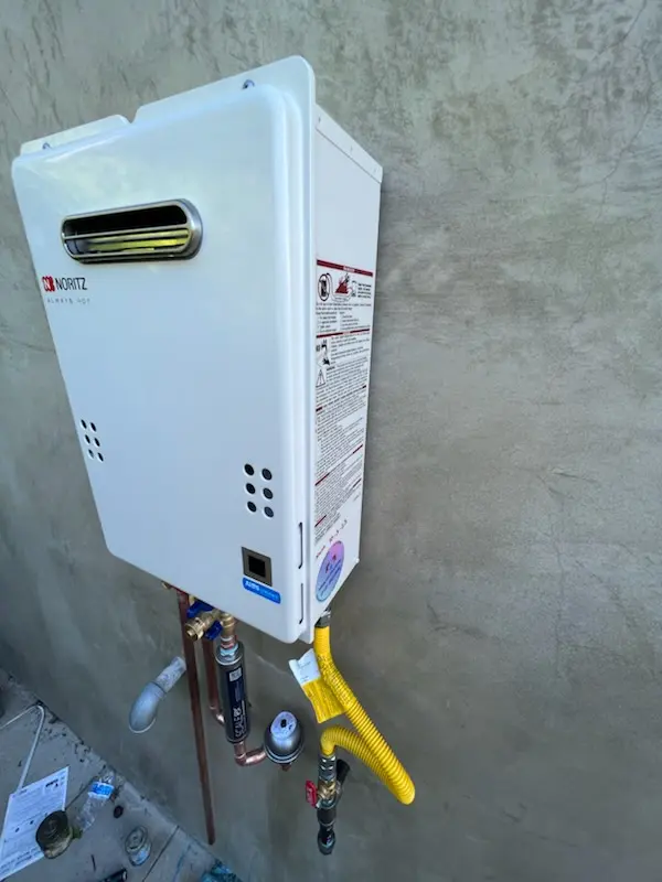 Tankless water heater installation for Rose Hill Farms homes